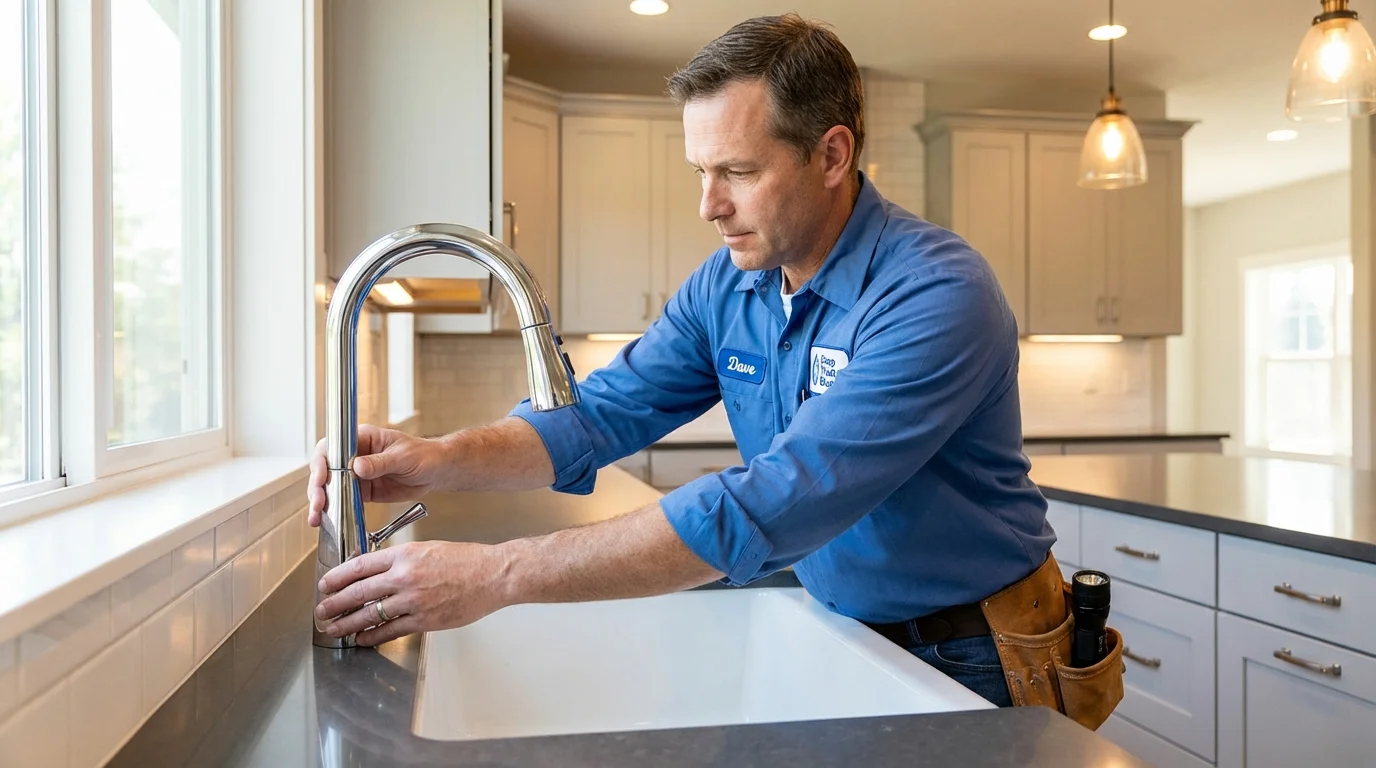 Kitchen faucet installation by Johns Plumbing LLC in Hatch
